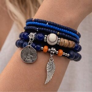 Brand New!! Beaded bracelet with charms bundle